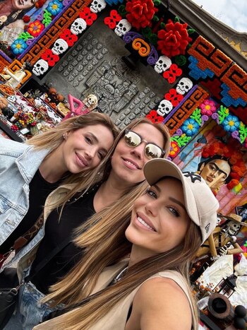 Evangelina Anderson estuvo en el museo de Frida Kahlo junto a su hermana y una amiga (Instagram)