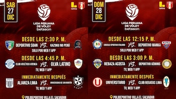 Programación de la fecha 10