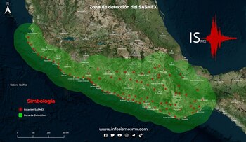 Las 96 estaciones sismo sensoras