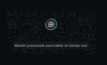 El nuevo ícono de ondas en WhatsApp hace referencia a los chats de voz. (WhatsApp)