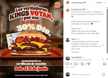 Descuentos 21 de junio - Elecciones presidenciales