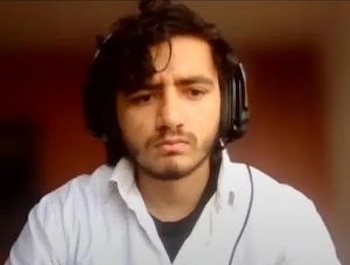 José David López Celis, expareja sentimental de Laura Valentina Lozano y principal señalado dentro de la investigación por su muerte. - crédito captura de video audiencia