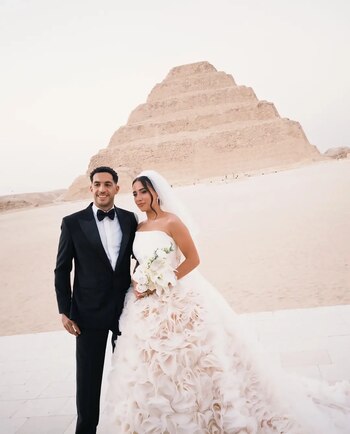 El espectacular casamiento de Mostafa Shoubir, arquero de la selección de Egipto