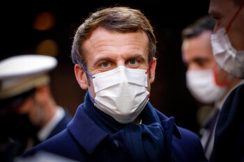 Emmanuel Macron en una fotografía