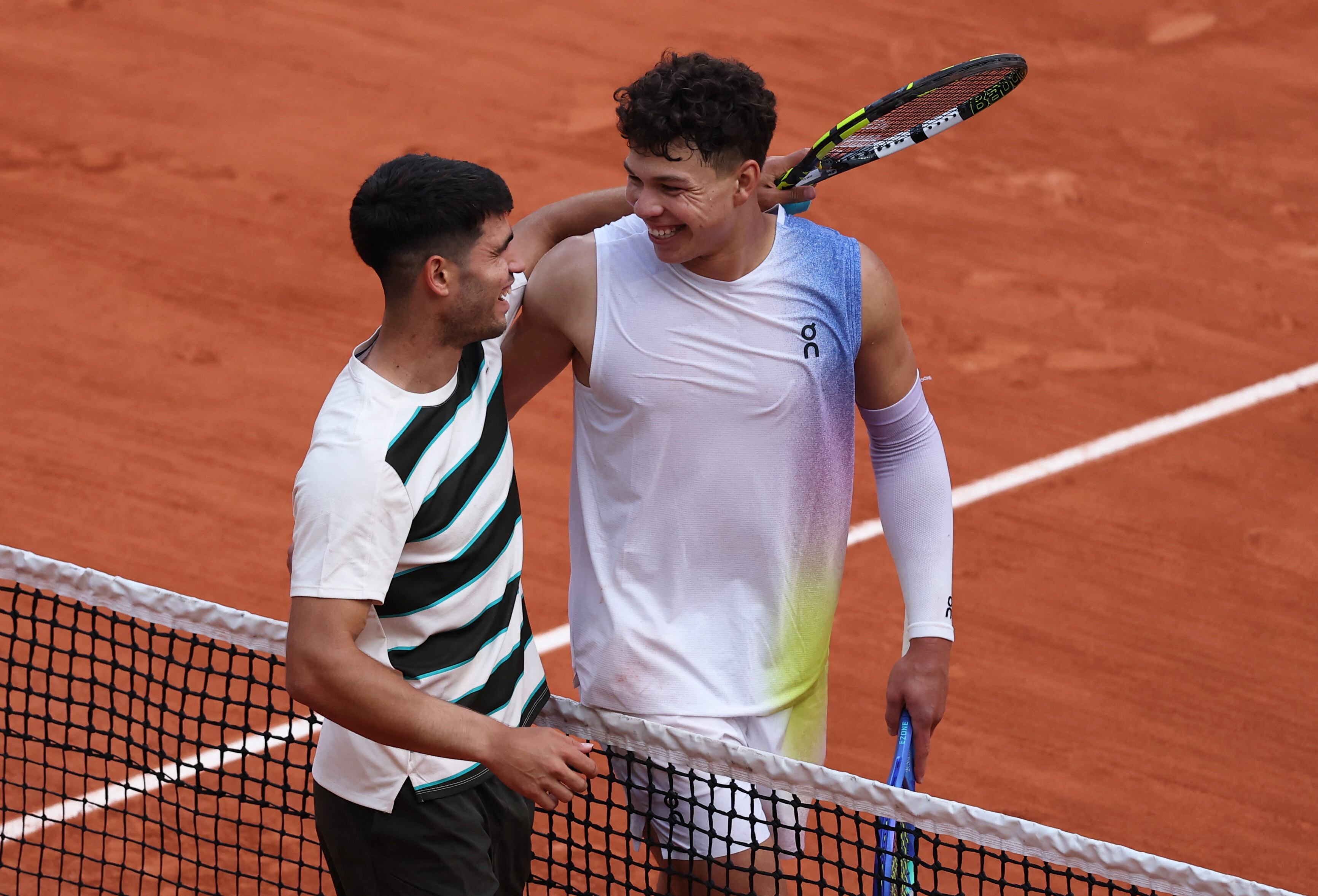 Carlos Alcaraz y Ben Shelton (REUTERS/Gonzalo Fuentes)