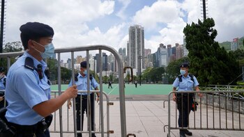 La policía de Hong Kong