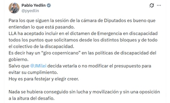 Pablo Yedlin, diputado de Unión por la Patria