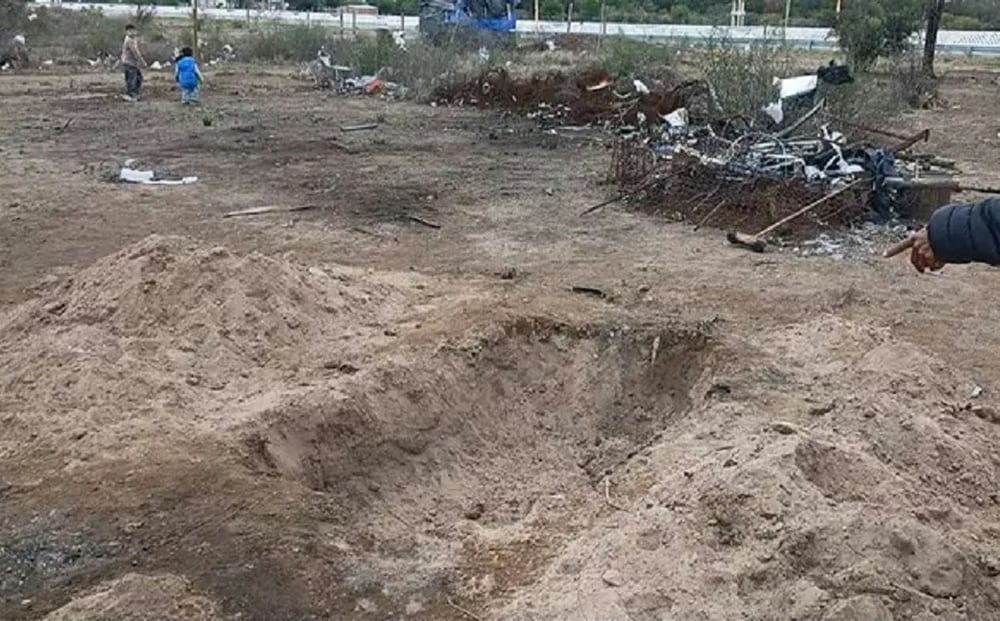 El pozo en el que fueron encontrados los restos (Gentileza: El Diario de la República)