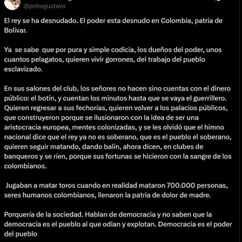 Comunicado de Gustavo Petro 7/junio/2025