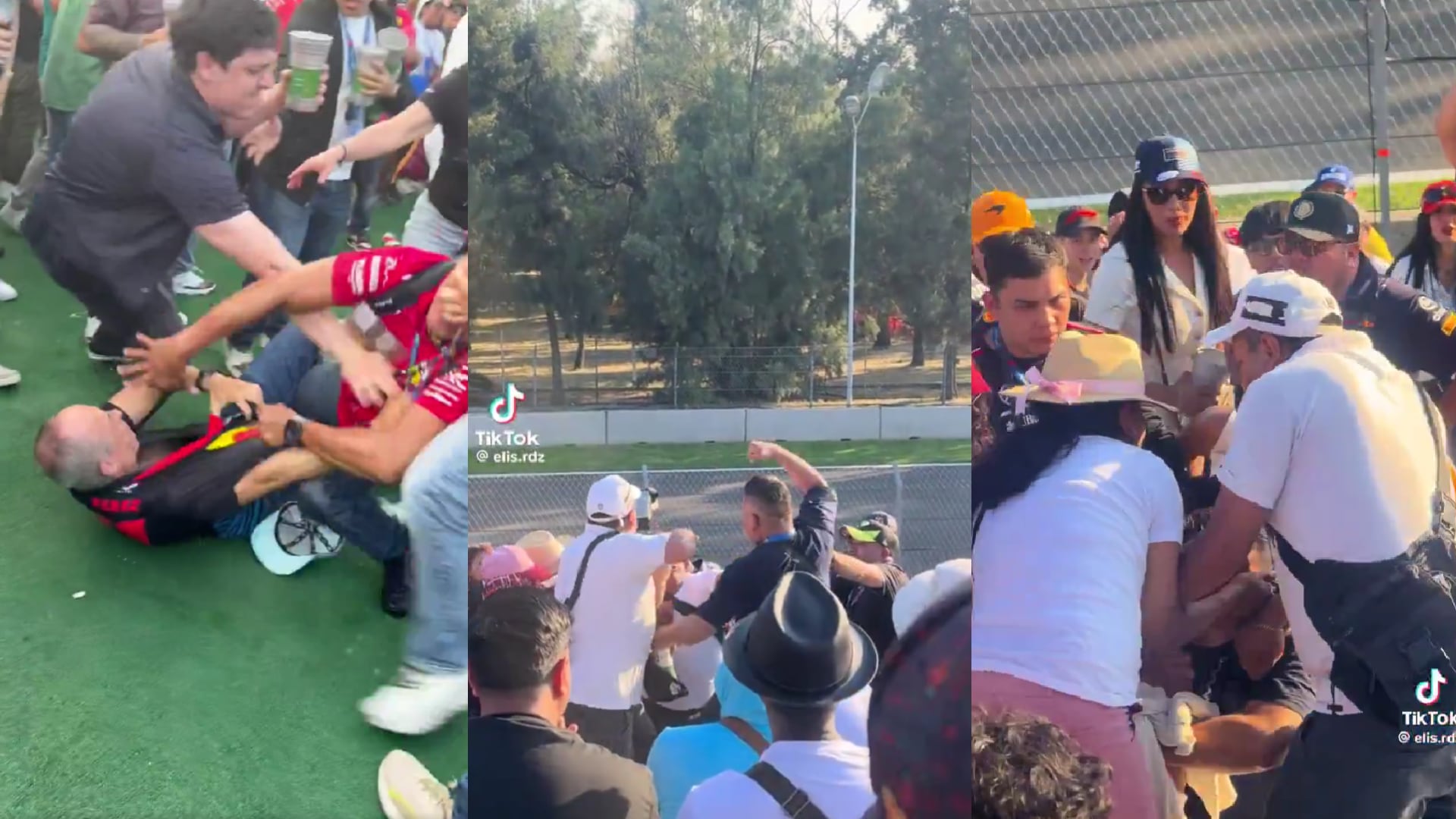 Algunos fans de la velocidad no estuvieron a la altura del evento. (Captura de pantalla)