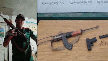 PNP captura en Villa María del Triunfo a integrante de “Los Sahuesos NG” con fusil AK-47 y pistola Glock