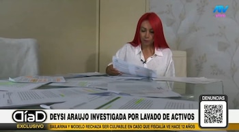 Deysi Araujo niega haber recibido dinero del narcotráfico: “No hay depósitos”. Captura: Día D.