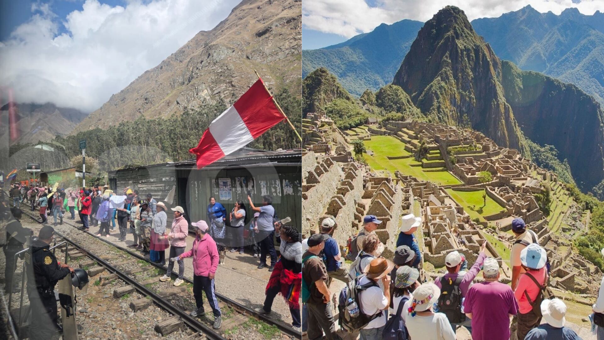 Manifestaciones en vía férrea a Machu Picchu quedan suspendidas hasta las 8 a.m. del 17 de setiembre: trenes podrán circular con normalidad. (Foto composición: Infobae Perú/Agencia Andina/Infobae Perú/Difusión)