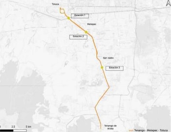 Ruta del corredor de transporte