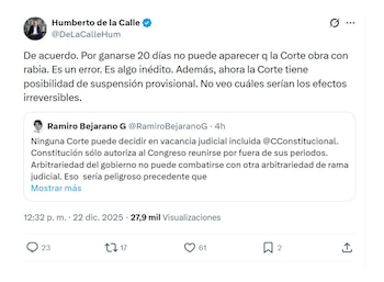 Con este mensaje, Humberto de