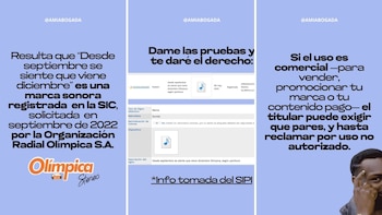 La empresa titular de la marca puede iniciar un proceso por infracción marcaria o por competencia desleal si detecta un uso comercial no autorizado - crédito @amiabogada/Instagram