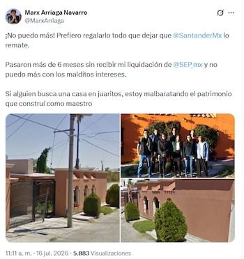 Aseguró vender el patrimonio que construyó com maestro.