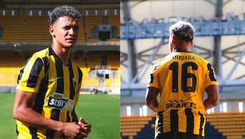 Kervin Arriaga debutó en la Champions League con el AEK Atenas en la victoria por 1-0 ante LASK y se convirtió en el octavo hondureño en disputar el torneo. (Imagen retomada de las redes sociales de Kervin Arriaga)