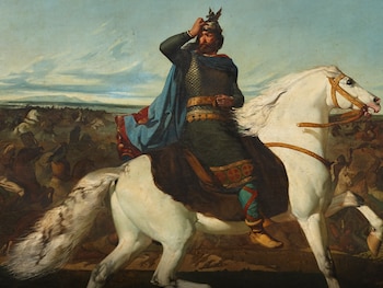 Cuadro 'Batalla de Guadalete', de Marcelino Unceta y López.