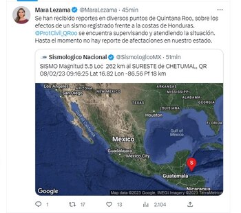 La gobernadora de Quintana Roo