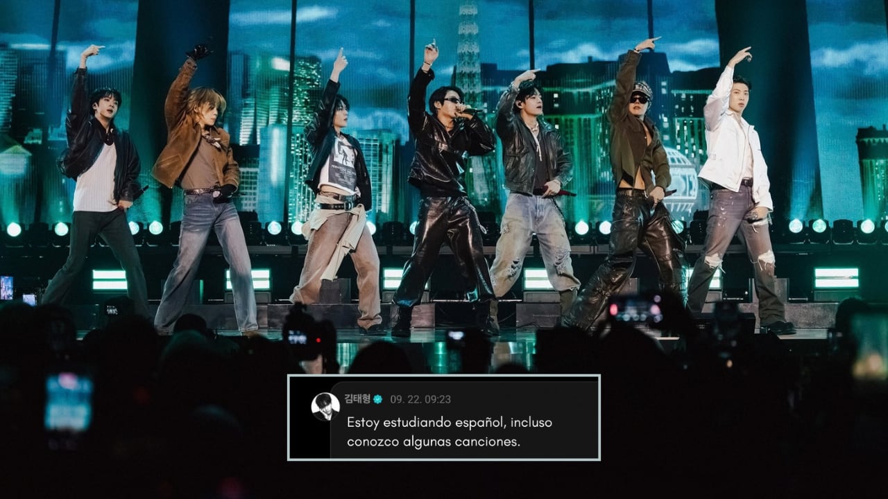 El cantante Taehyung, integrante de la banda BTS, afirma que estudia español ante la expectativa de sus seguidores por los conciertos del grupo en Lima.