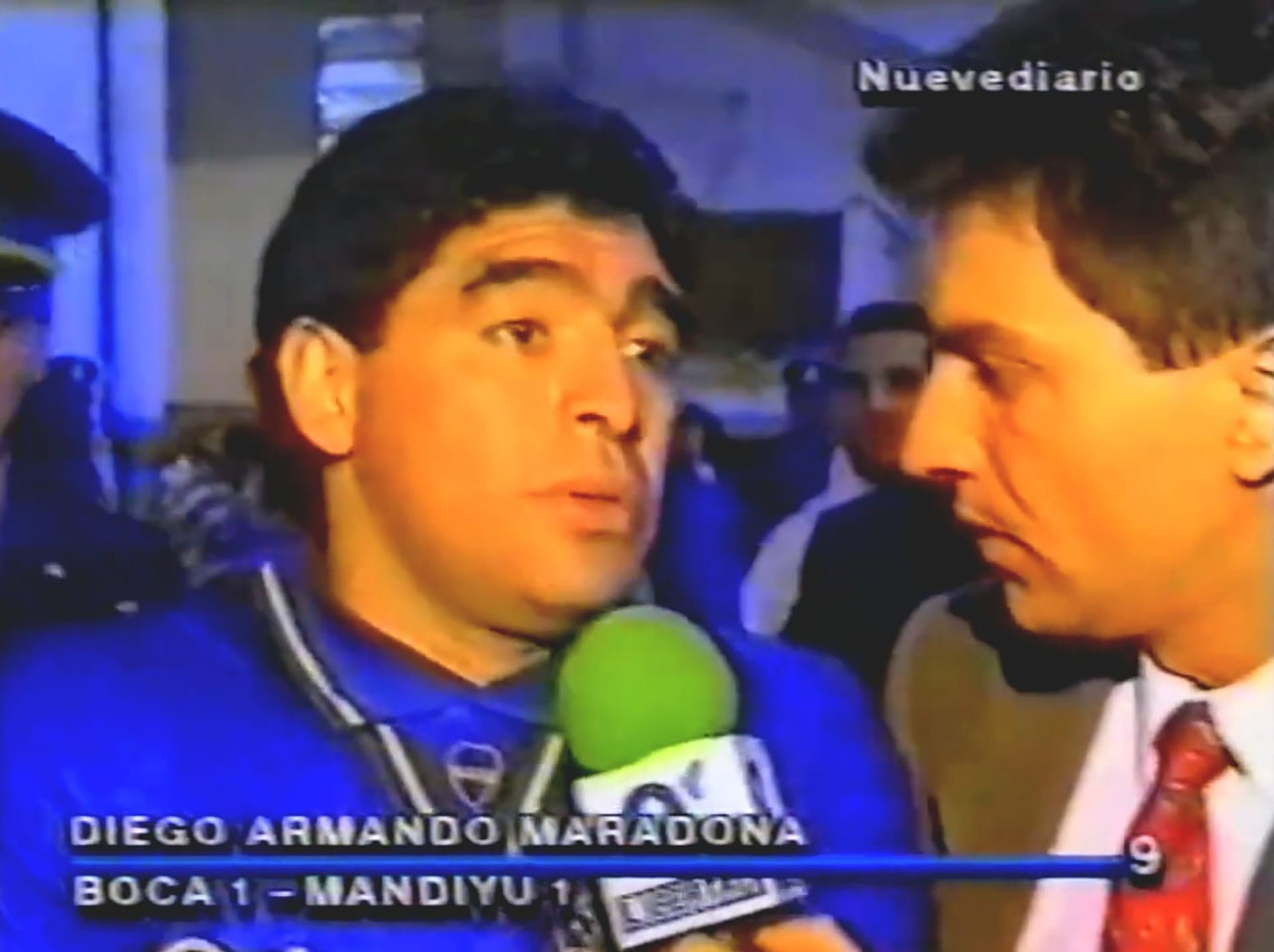 Chiche Ferro entrevistando a Diego Maradona