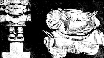 Tumi intacto a la izquierda