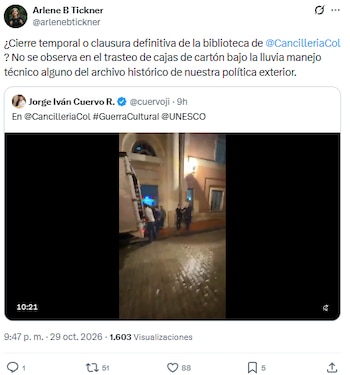 Exembajadora cuestionó traslado de libros de la biblioteca Marco Fidel Suárez