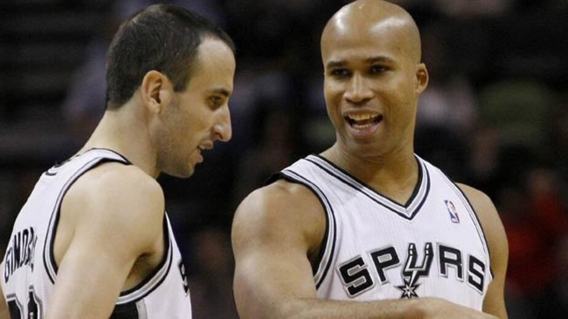 Richard Jefferson junto a Manu Ginóbili durante su etapa en San Antonio Spurs (Fuente: AP)