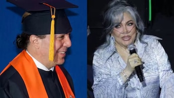 El peculiar regalo que Verónica Castro dio a los amigos de prepa de Cristian Castro en su graduación