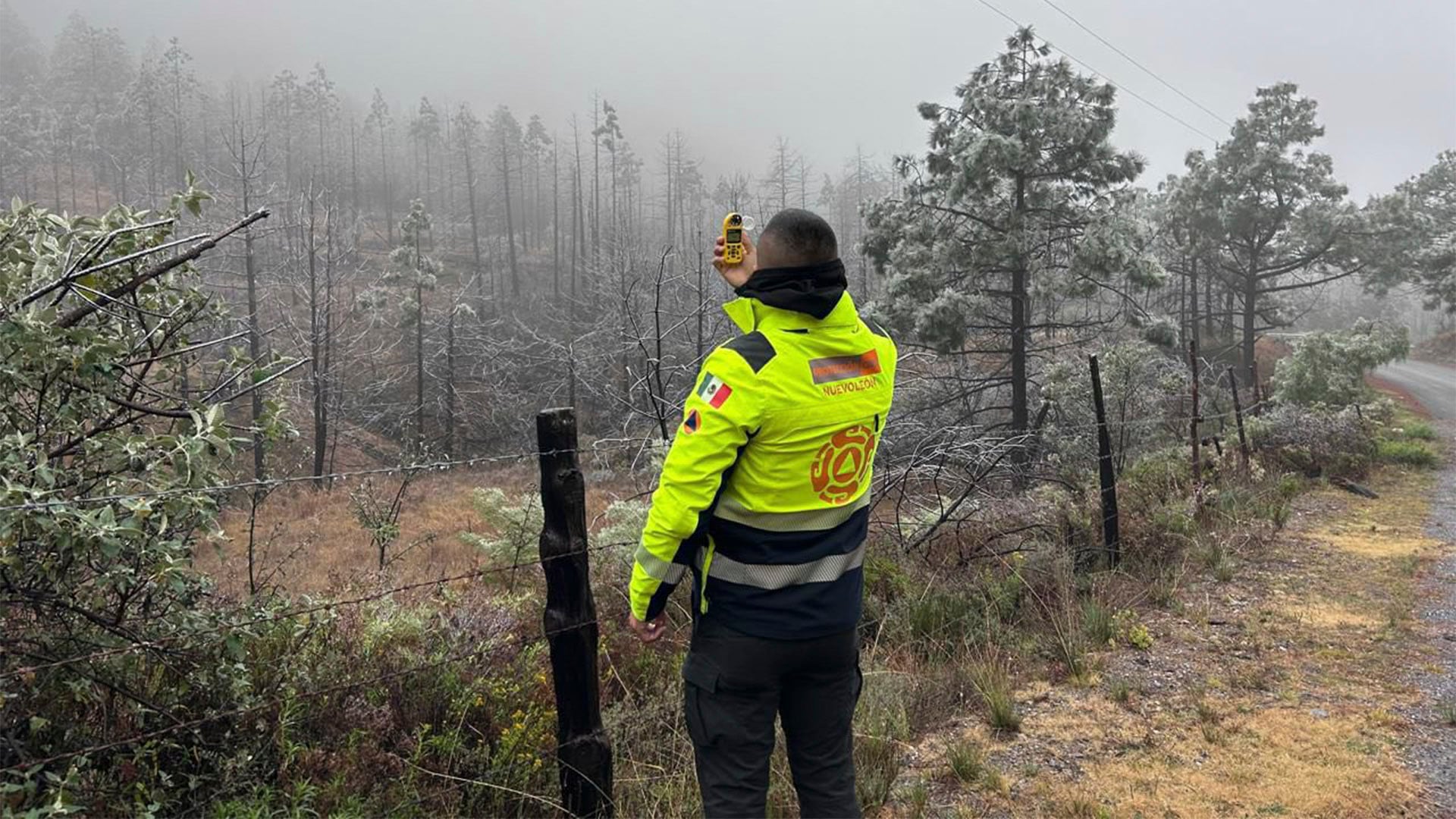 Frente Frío 31 provoca bajas temperaturas y sensación térmica extrema en Monterrey.Crédito: Facebook/Protección Civil Nuevo León