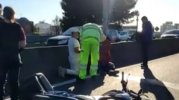 La asistencia al motociclista herido