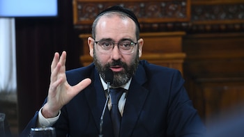 El rabino y candidato a