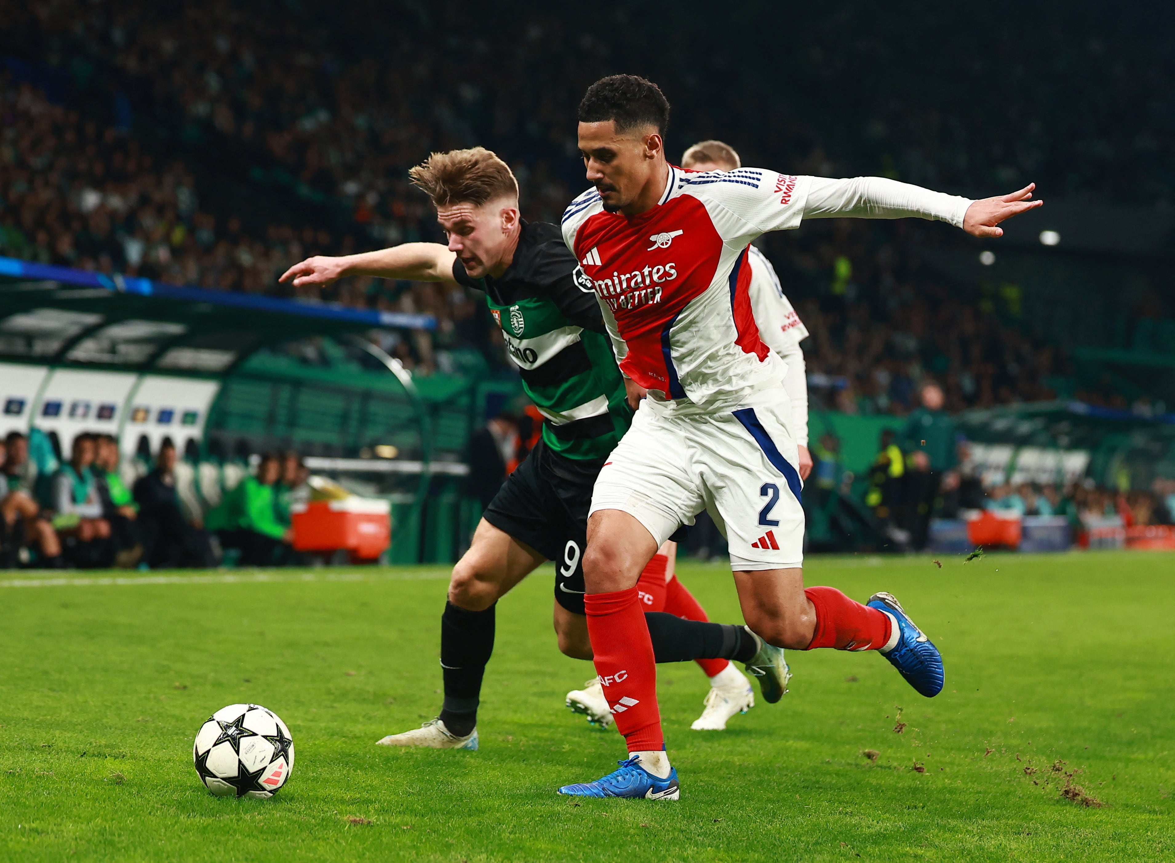 En la pasada edición de la Champions League, Arsenal derrotó 5-1 a Sporting Lisboa - crédito REUTERS/Pedro Nunes