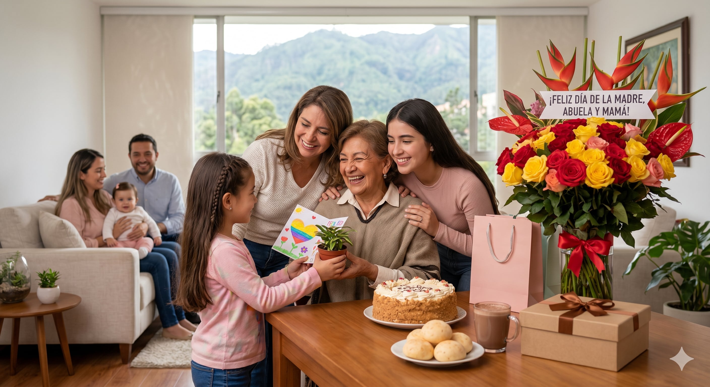 La normativa colombiana fija la conmemoración del Día de la Madre el segundo domingo de mayo para todo el país - crédito Visuales IA
