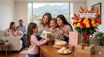 La normativa colombiana fija la conmemoración del Día de la Madre el segundo domingo de mayo para todo el país - crédito Visuales IA