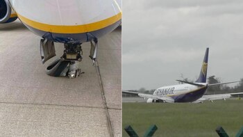 El aterrizaje de un avión