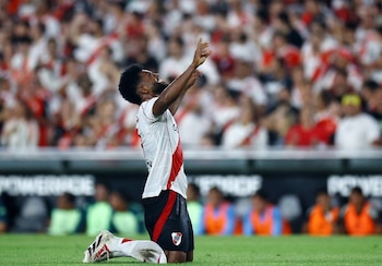 El delantero colombiano Miguel Borja