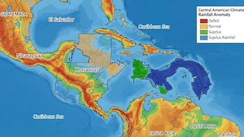Centroamérica prevé entre agosto y octubre lluvias por debajo de lo normal, una canícula más larga y caudales reducidos en varias cuencas