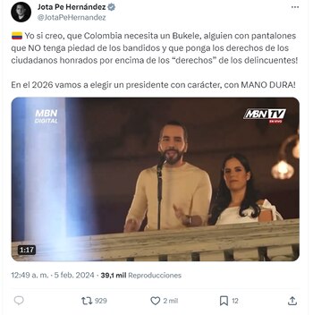 Jota Pe Hernández dijo que