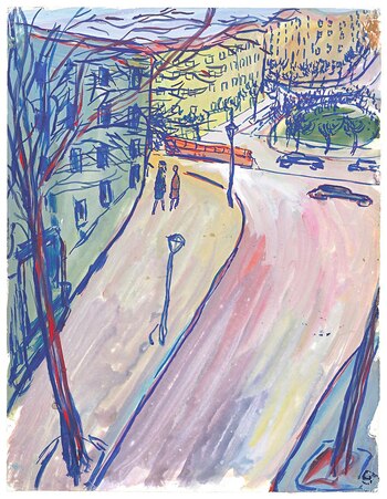 Calles. En los pinceles de