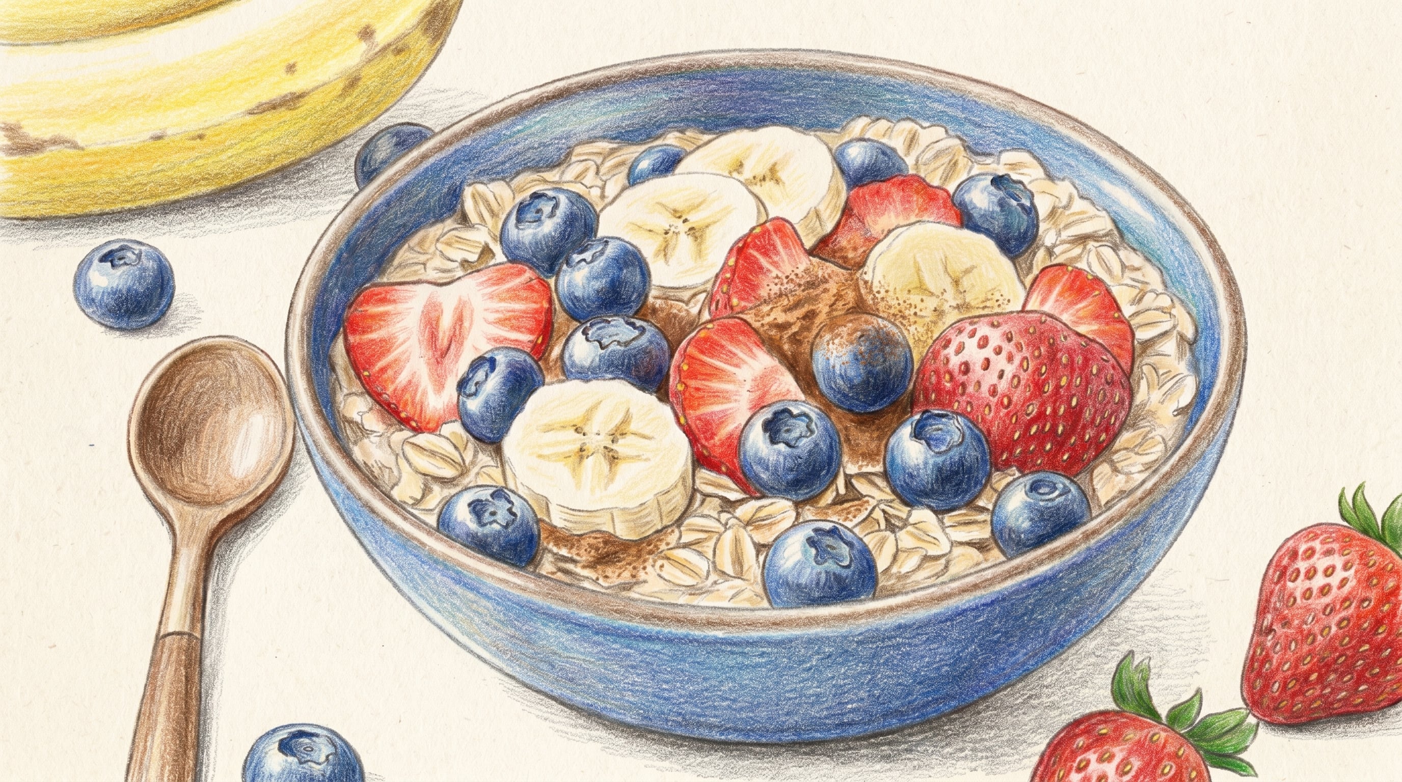 Un desayuno con avena cocida, frutas frescas y semillas contribuye a reducir el colesterol LDL gracias a su alto contenido de fibra soluble y antioxidantes (Imagen Ilustrativa Infobae)