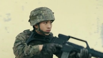 Un militar chino, en la