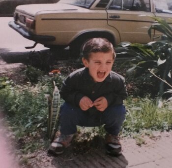 Adrián tuvo una infancia feliz