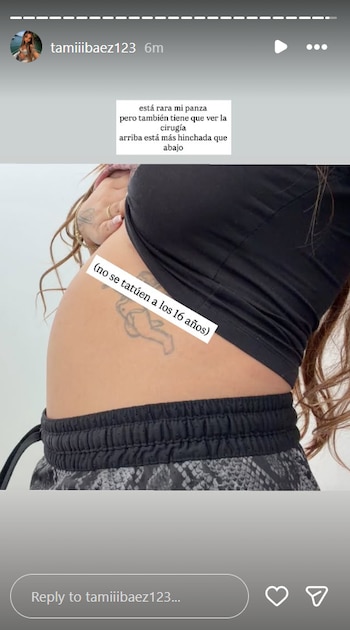 La influencer volvió a mostrar en detalle cómo avanza la gestación de su bebé con su pareja, Thiago Martínez (Instagram)