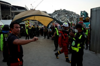 Rescatistas en Bangkok, Tailandia