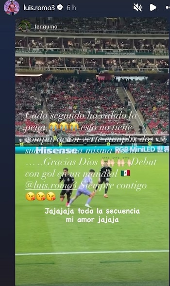 La mujer de Romo presumió a su marido de ser el mejor en la selección mexicana.