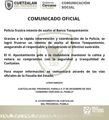 (Facebook/Ayuntamiento Cuetzalan)