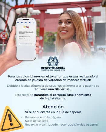 La Registraduría compartió cómo esperar