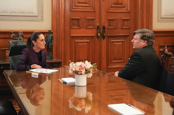 El encuentro Sheinbaum-Landau se llevó